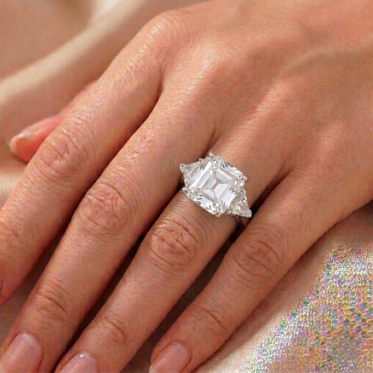 Anello Trilogy Radiant Bianco Diamante