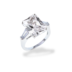 Anello Bianco Diamante AN003BD