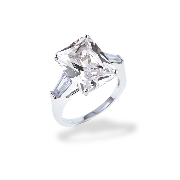 Anello Bianco Diamante AN003BD