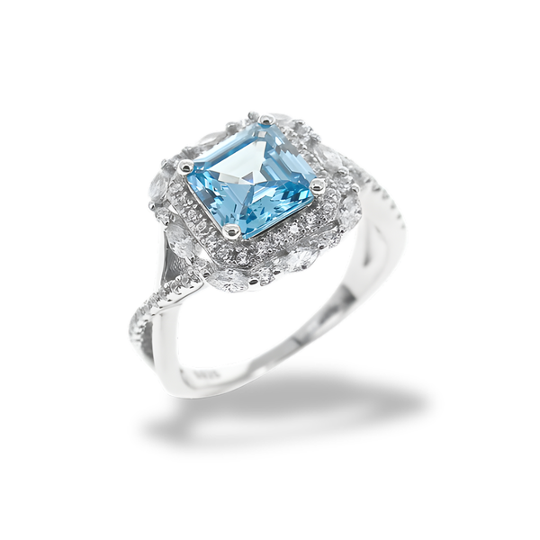 Anello Azzurro Acquamarina AN010AA
