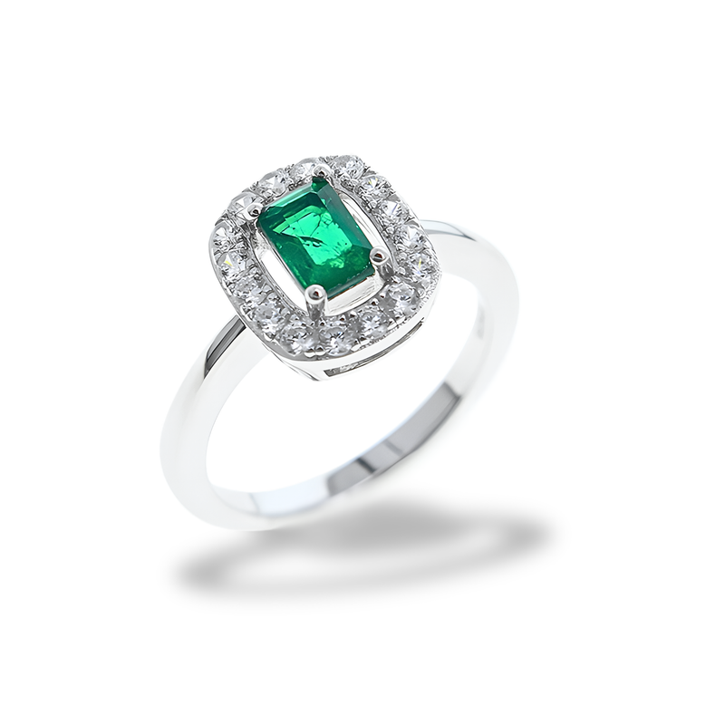 Anello Verde Smeraldo AN012VS