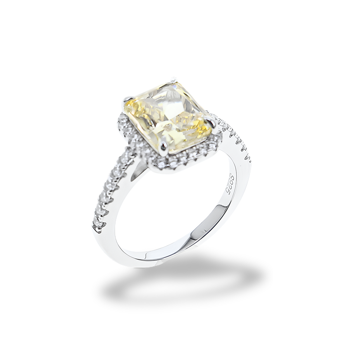 Anello Halo Essenziale Giallo