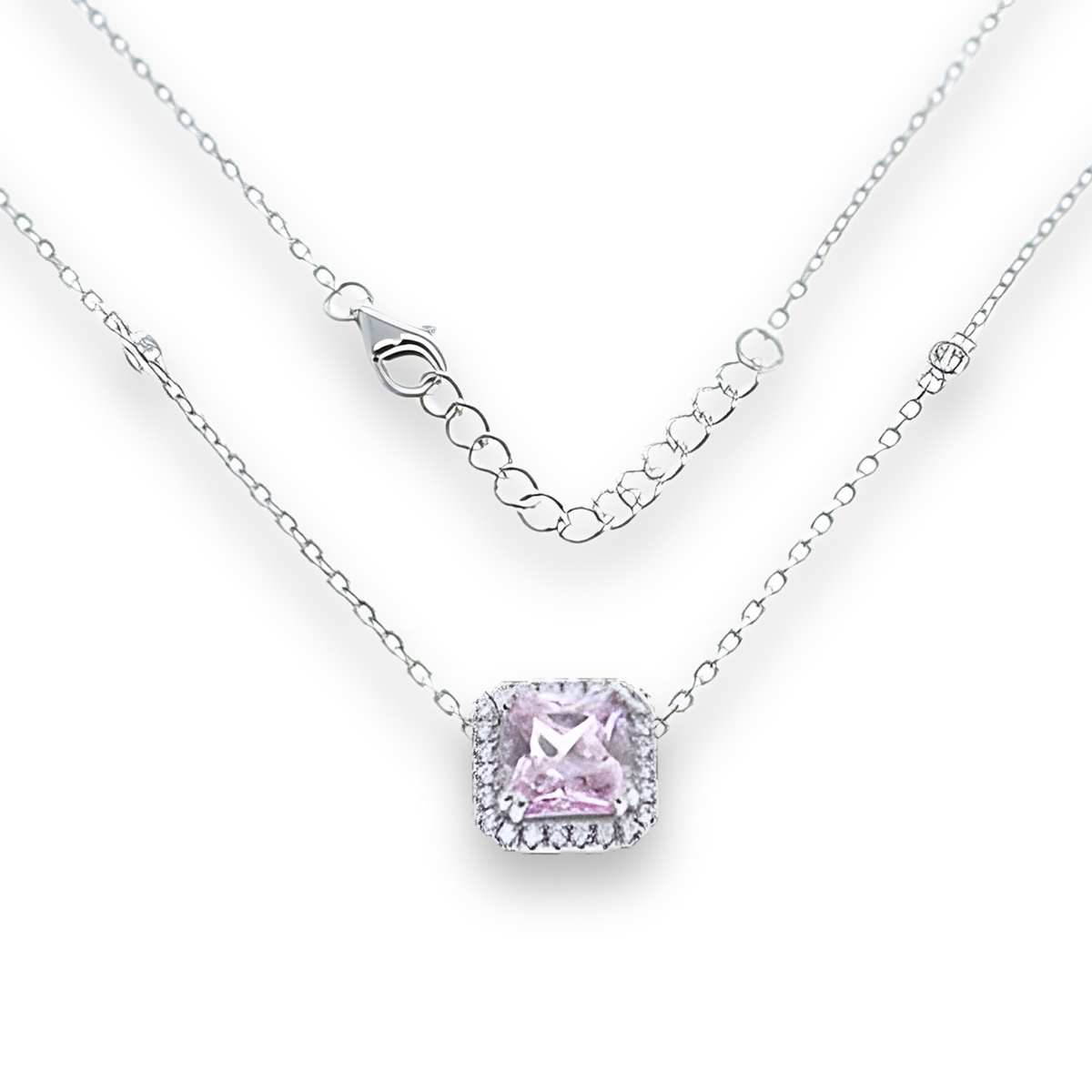 Collana Halo Princess Rosa
