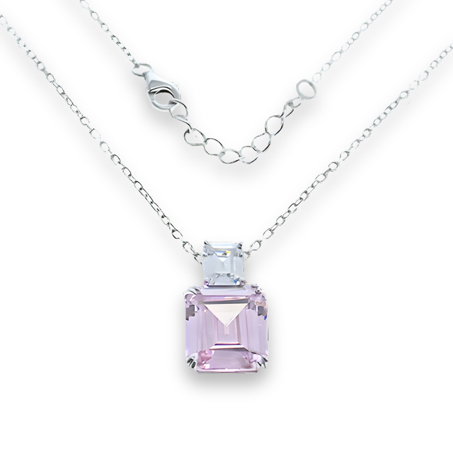 Collana Duo Emerald Rosa