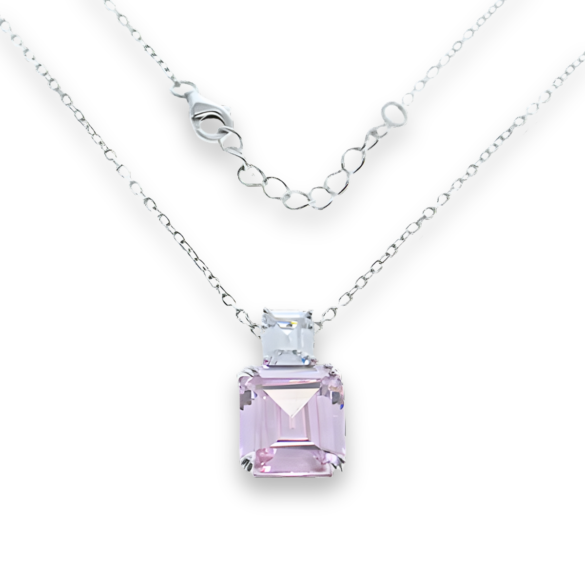 Collana Duo Emerald Rosa
