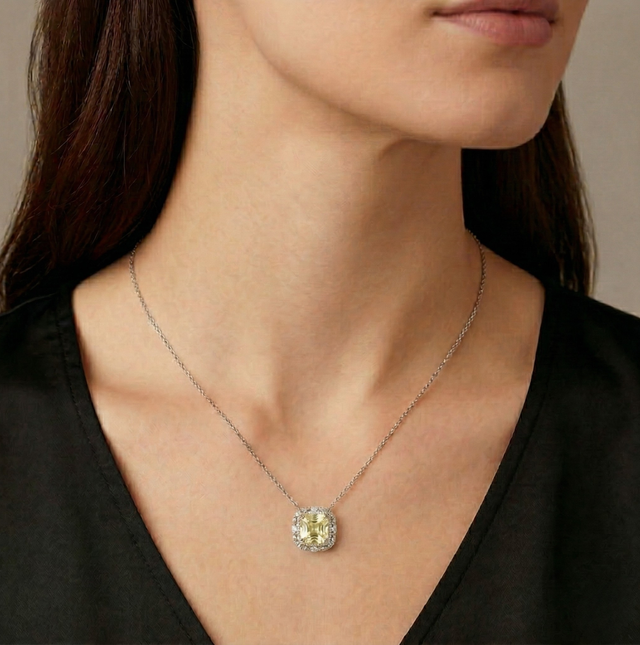 Collana Halo Twist Giallo