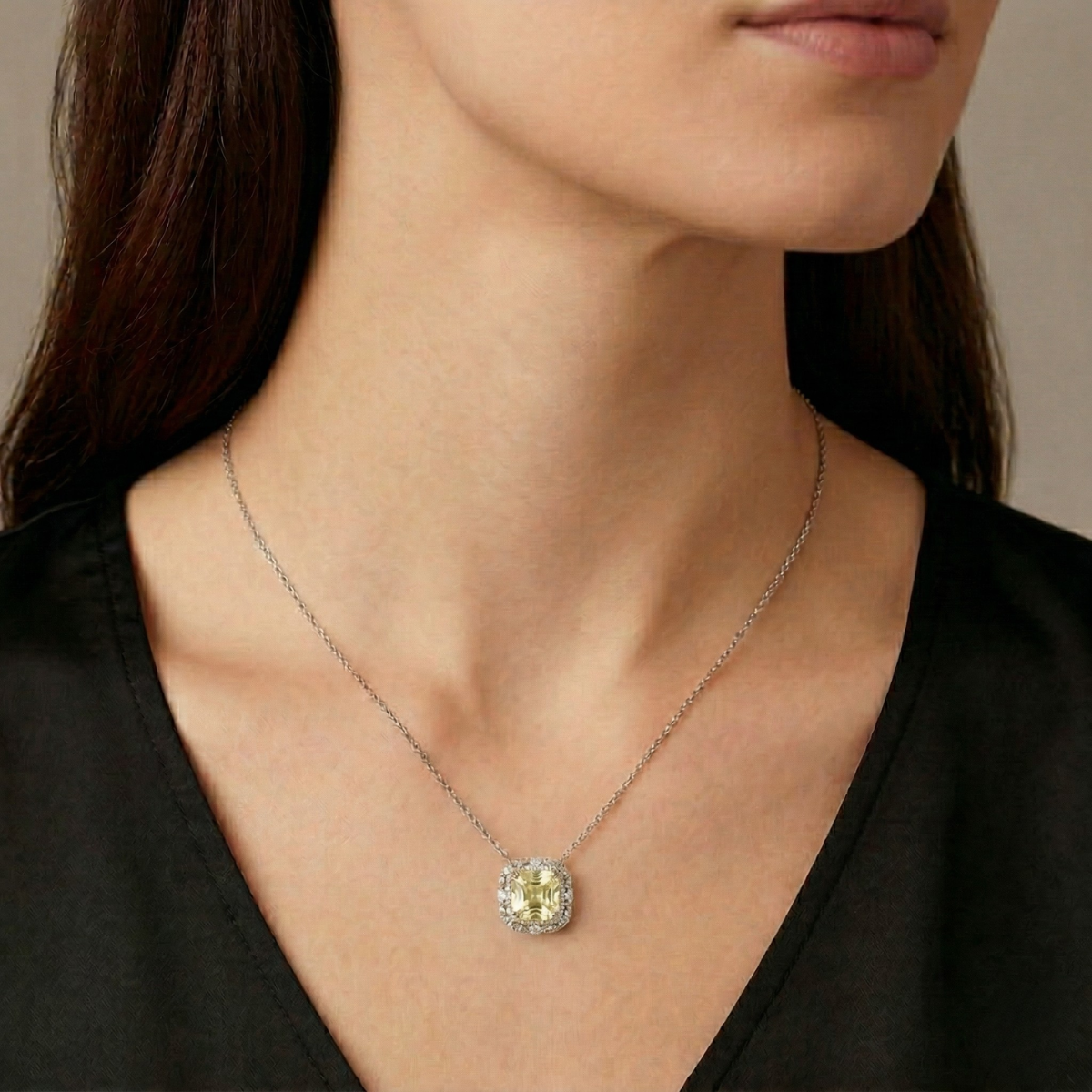 Collana Halo Twist Giallo