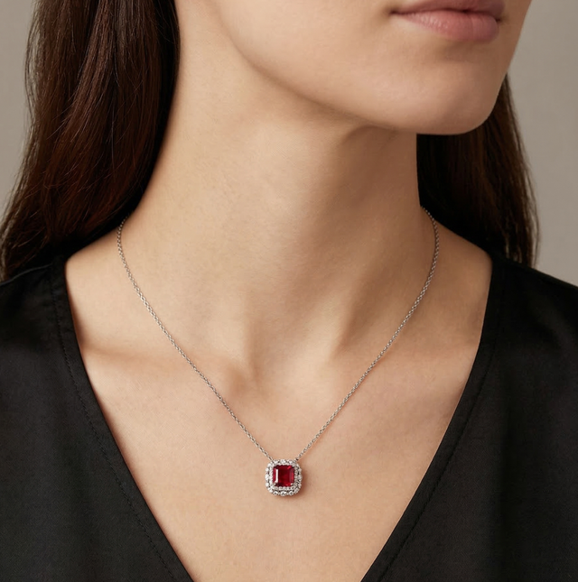 Collana Rosso Rubino