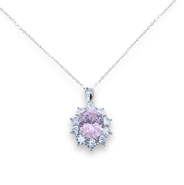 Collana Cluster Reale Rosa