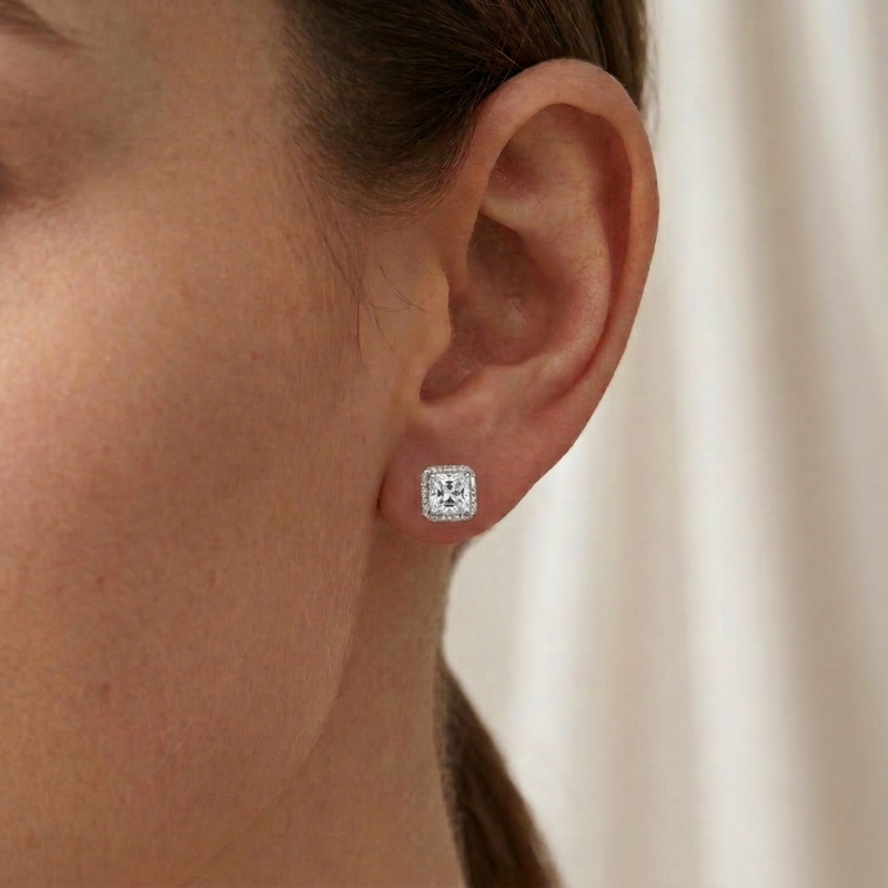 Orecchini Bianco Diamante