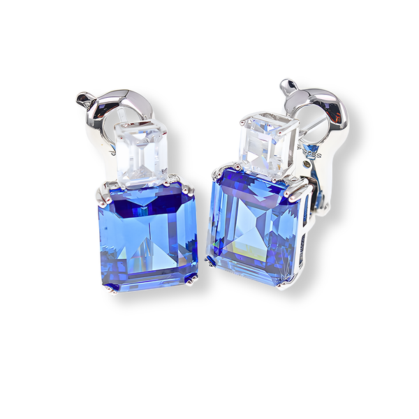 Orecchini Duo Emerald Blu Zaffiro