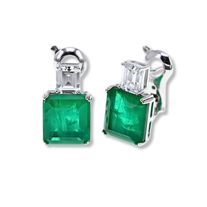 Orecchini Duo Emerald Verde Smeraldo
