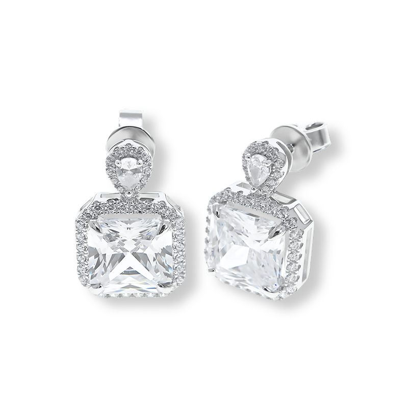 Orecchini Bianco Diamante