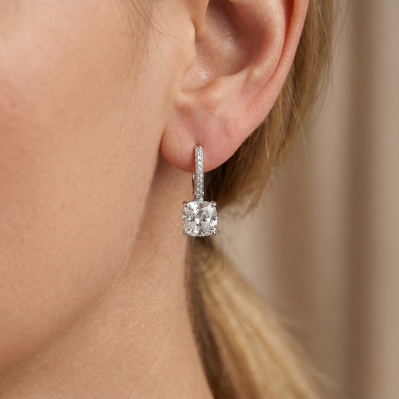 Orecchini Bianco Diamante